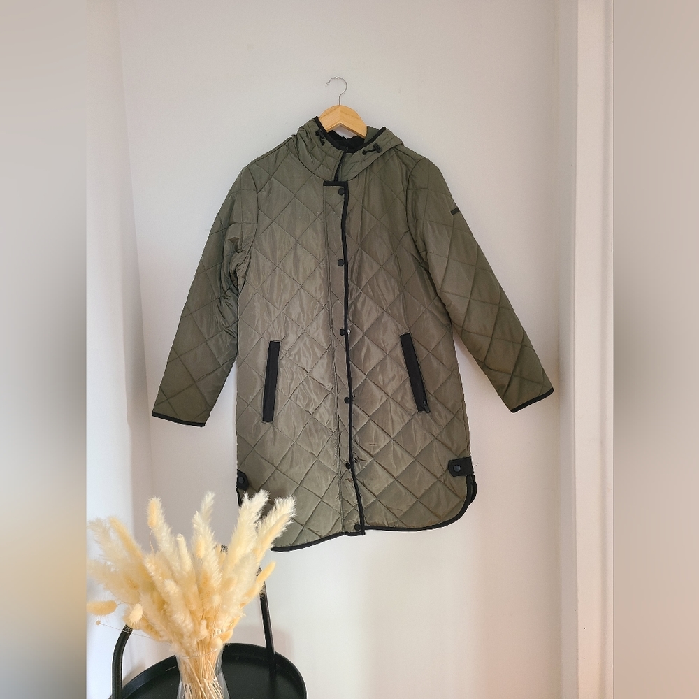 Quilted Green Jacket NWOT